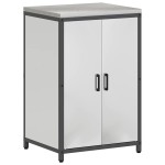 vidaXL Set de depozitare pentru bucătărie cu raft Altele cu depozitare cu ușă 3 pcs Argintiu