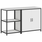 vidaXL Set de depozitare pentru bucătărie 2 pcs Alb 150 x 50 x 92 cm
