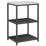 vidaXL Set de depozitare pentru bucătărie 3 pcs Negru 210 x 50 x 92 cm