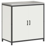 vidaXL Set de depozitare pentru bucătărie 3 pcs Alb 210 x 50 x 92 cm