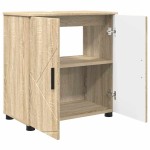 vidaXL Set de mobilier pentru baie cu sertar 3 pcs Stejar Sonoma