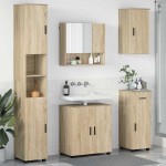 vidaXL Set de mobilier pentru baie cu sertar 5 pcs Stejar Sonoma