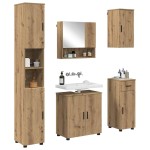vidaXL Set de mobilier pentru baie cu sertar 5 pcs Stejar Artizanal