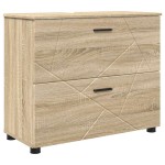 vidaXL Set de mobilier pentru baie cu sertar 2 pcs Stejar Sonoma