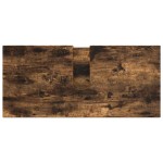 vidaXL Set de mobilier pentru baie cu sertar 2 pcs Stejar fumuriu