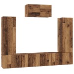vidaXL Set comodă TV 7 pcs Lemn vechi 180 x 30 x 120 cm Lemn compozit vidaXL Set comodă TV 7 pcs Lemn vechi 180 x 30 x 120 cm Lemn compozit