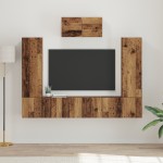 vidaXL Set comodă TV 7 pcs Lemn vechi 180 x 30 x 120 cm Lemn compozit vidaXL Set comodă TV 7 pcs Lemn vechi 180 x 30 x 120 cm Lemn compozit