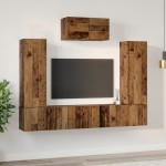 vidaXL Set comodă TV 7 pcs Lemn vechi 180 x 30 x 120 cm Lemn compozit vidaXL Set comodă TV 7 pcs Lemn vechi 180 x 30 x 120 cm Lemn compozit