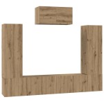 vidaXL Set comodă TV 7 pcs stejar artizanal 180 x 30 x 120 cm vidaXL Set comodă TV 7 pcs stejar artizanal 180 x 30 x 120 cm