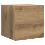 vidaXL Set dulap TV Pe perete 4 pcs stejar artizanal 80 x 30 x 30 cm vidaXL Set dulap TV Pe perete 4 pcs stejar artizanal 80 x 30 x 30 cm
