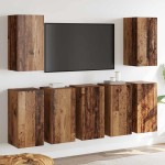 vidaXL Set comodă TV 7 pcs Lemn vechi 30.5 x 30 x 60 cm Lemn compozit vidaXL Set comodă TV 7 pcs Lemn vechi 30.5 x 30 x 60 cm Lemn compozit