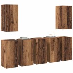 vidaXL Set comodă TV 7 pcs Lemn vechi 30.5 x 30 x 60 cm Lemn compozit vidaXL Set comodă TV 7 pcs Lemn vechi 30.5 x 30 x 60 cm Lemn compozit
