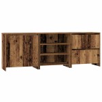 vidaXL Bufeturi 3 pcs Lemn vechi 70 x 41 x 75 cm Lemn compozit