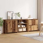 vidaXL Bufeturi 3 pcs Lemn vechi 70 x 41 x 75 cm Lemn compozit