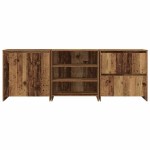vidaXL Bufeturi 3 pcs Lemn vechi 70 x 41 x 75 cm Lemn compozit
