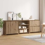 vidaXL Bufeturi 3 pcs stejar artizanal 70 x 41 x 75 cm Lemn compozit