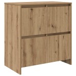 vidaXL Bufeturi 3 pcs stejar artizanal 70 x 41 x 75 cm Lemn compozit