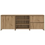 vidaXL Bufeturi 3 pcs stejar artizanal 70 x 41 x 75 cm Lemn compozit