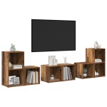 vidaXL Set dulap TV 6 pcs Lemn Vechi 37 x 35 x 72 cm Lemn compozit vidaXL Set dulap TV 6 pcs Lemn Vechi 37 x 35 x 72 cm Lemn compozit