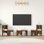 vidaXL Set dulap TV 6 pcs Lemn Vechi 37 x 35 x 72 cm Lemn compozit vidaXL Set dulap TV 6 pcs Lemn Vechi 37 x 35 x 72 cm Lemn compozit