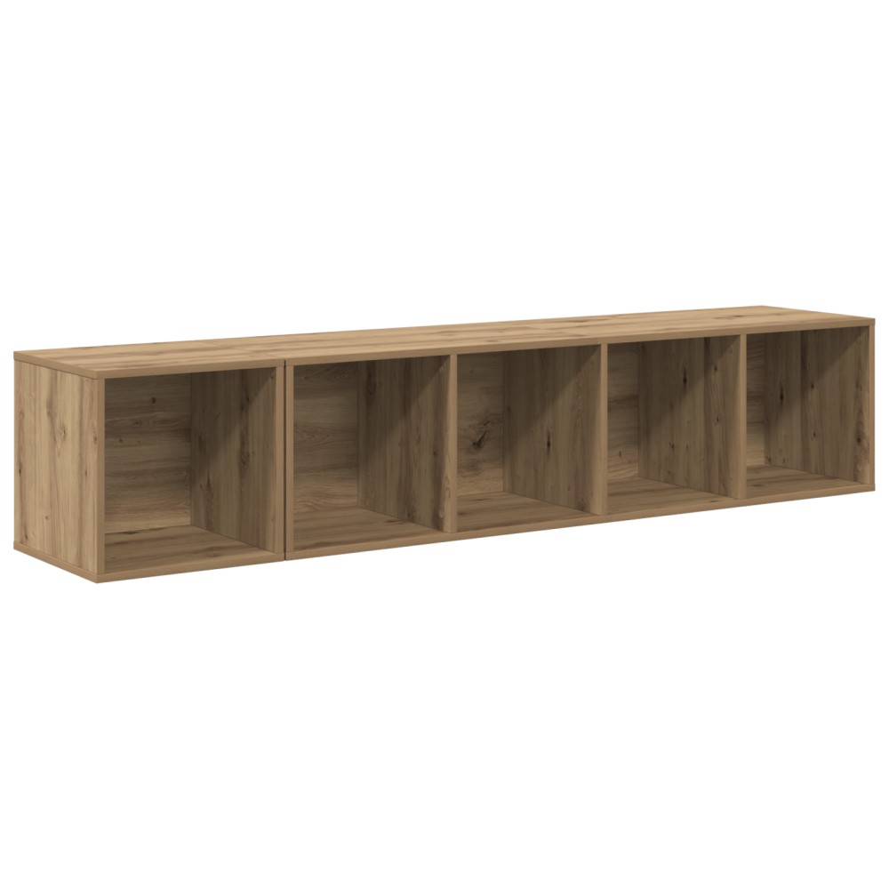 vidaXL Set dulap TV 2 pcs stejar artizanal 37 x 37 x 142.5 cm