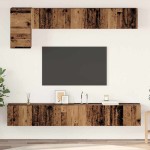 vidaXL Set comodă TV 5 pcs Lemn vechi 100 x 30 x 30 cm Lemn compozit vidaXL Set comodă TV 5 pcs Lemn vechi 100 x 30 x 30 cm Lemn compozit