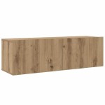 vidaXL Set comodă TV Pe perete 5 pcs stejar artizanal 100 x 30 x 30 cm vidaXL Set comodă TV Pe perete 5 pcs stejar artizanal 100 x 30 x 30 cm