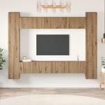 vidaXL Set comodă TV 10 pcs stejar artizanal 30.5 x 30 x 90 cm vidaXL Set comodă TV 10 pcs stejar artizanal 30.5 x 30 x 90 cm