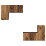 vidaXL Set comodă TV 4 pcs Lemn vechi 60 x 30 x 30 cm Lemn compozit vidaXL Set comodă TV 4 pcs Lemn vechi 60 x 30 x 30 cm Lemn compozit