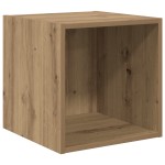 vidaXL Set comodă TV Pe perete 4 pcs stejar artizanal 37 x 37 x 72 cm vidaXL Set comodă TV Pe perete 4 pcs stejar artizanal 37 x 37 x 72 cm