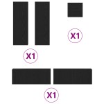 vidaXL Set mobilă TV în 5 piese din lemn prelucrat de stejar negru vidaXL Set mobilă TV în 5 piese din lemn prelucrat de stejar negru