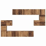 vidaXL Set comodă TV 10 pcs Lemn vechi 60 x 30 x 30 cm Lemn compozit vidaXL Set comodă TV 10 pcs Lemn vechi 60 x 30 x 30 cm Lemn compozit