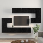 vidaXL Set comodă TV 10 pcs Stejar negru 60 x 30 x 30 cm Lemn compozit vidaXL Set comodă TV 10 pcs Stejar negru 60 x 30 x 30 cm Lemn compozit
