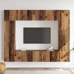 vidaXL Set comodă TV 8 pcs Lemn vechi 80 x 30 x 30 cm Lemn compozit vidaXL Set comodă TV 8 pcs Lemn vechi 80 x 30 x 30 cm Lemn compozit