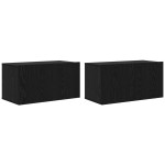 vidaXL Set comodă TV 8 pcs Stejar negru 60 x 30 x 30 cm Lemn compozit vidaXL Set comodă TV 8 pcs Stejar negru 60 x 30 x 30 cm Lemn compozit