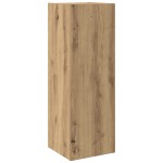 vidaXL Set TV 4 piese, montat pe perete, stejar artisan, lemn prelucrat vidaXL Set TV 4 piese, montat pe perete, stejar artisan, lemn prelucrat