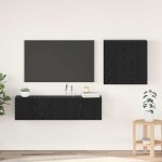 vidaXL Set comodă TV 4 pcs Stejar negru 120 x 30 x 30 cm Lemn compozit vidaXL Set comodă TV 4 pcs Stejar negru 120 x 30 x 30 cm Lemn compozit