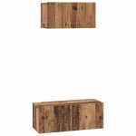 vidaXL Set comodă TV 2 pcs Lemn vechi 80 x 30 x 30 cm Lemn compozit vidaXL Set comodă TV 2 pcs Lemn vechi 80 x 30 x 30 cm Lemn compozit