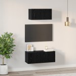 vidaXL Set comodă TV 2 pcs Stejar negru 80 x 30 x 30 cm Lemn compozit vidaXL Set comodă TV 2 pcs Stejar negru 80 x 30 x 30 cm Lemn compozit