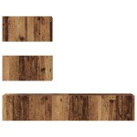 vidaXL Set comodă TV 4 pcs Lemn vechi 80 x 30 x 30 cm Lemn compozit vidaXL Set comodă TV 4 pcs Lemn vechi 80 x 30 x 30 cm Lemn compozit
