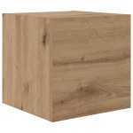 vidaXL Set comodă TV Pe perete 6 pcs stejar artizanal Lemn compozit vidaXL Set comodă TV Pe perete 6 pcs stejar artizanal Lemn compozit