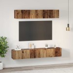 vidaXL Set dulap TV 5 pcs Lemn vechi Standard Mediu Lemn compozit vidaXL Set dulap TV 5 pcs Lemn vechi Standard Mediu Lemn compozit