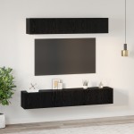 vidaXL Set comodă TV 5 pcs Stejar Negru Mediu 80 x 30 x 30.5 cm vidaXL Set comodă TV 5 pcs Stejar Negru Mediu 80 x 30 x 30.5 cm