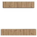 vidaXL Set dulap TV 5 pcs stejar artizanal Mediu 80 x 30 x 30 cm vidaXL Set dulap TV 5 pcs stejar artizanal Mediu 80 x 30 x 30 cm
