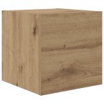 vidaXL Set comodă TV Pe perete 7 pcs stejar artizanal 80 x 30 x 30 cm vidaXL Set comodă TV Pe perete 7 pcs stejar artizanal 80 x 30 x 30 cm