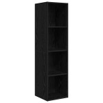 vidaXL Set comodă TV Pe perete 4 pcs Stejar negru 37 x 37 x 142.5 cm vidaXL Set comodă TV Pe perete 4 pcs Stejar negru 37 x 37 x 142.5 cm
