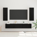 vidaXL Set comodă TV 5 pcs Stejar negru Mediu 30.5 x 30 x 90 cm vidaXL Set comodă TV 5 pcs Stejar negru Mediu 30.5 x 30 x 90 cm