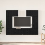 vidaXL Set comodă TV 6 pcs Stejar negru 80 x 30 x 30 cm Lemn compozit vidaXL Set comodă TV 6 pcs Stejar negru 80 x 30 x 30 cm Lemn compozit