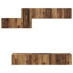vidaXL Set comodă TV 7 pcs Lemn vechi 60 x 30 x 30 cm Lemn compozit vidaXL Set comodă TV 7 pcs Lemn vechi 60 x 30 x 30 cm Lemn compozit