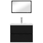 vidaXL Set de mobilier pentru baie cu sertar 3 pcs Stejar Artizanal